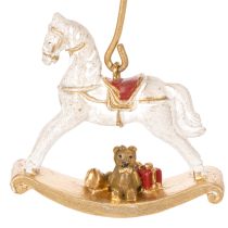 Product Christmas tree candle holder rocking horse 20cm 3pcs