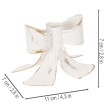 Product Vintage bow candle holder, 12cm