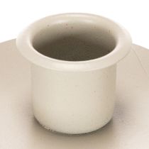 Product Candle holder with birch wood base and metal ring, 20cm