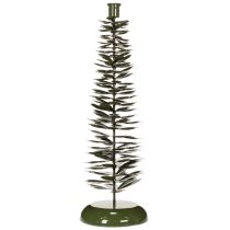 Product Candlestick in Christmas tree design, green metal, 45cm