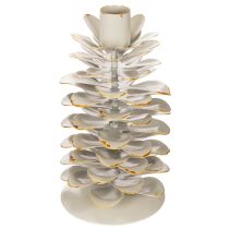Product Pine cone design candle holder for taper candles, 17cm