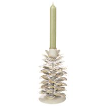 Product Pine cone design candle holder for taper candles, 17cm
