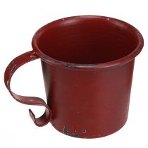 Product Candle holder vintage cup metal wine red Ø7cm H6cm 2pcs