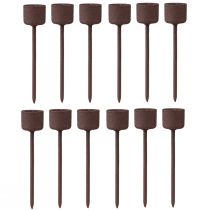 Product Stick candle holder rust brown Ø22mm H10.5cm 12 pcs