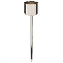 Product Stick candle holder silver Ø22mm 10.5cm 12 pcs