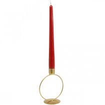 Candlestick gold candlestick metal ring Ø10.5cm