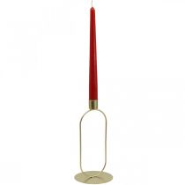 Candlestick Oval Candlestick Gold Ø10cm H21cm