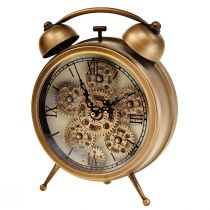 Product Steampunk clock with Roman numerals alarm clock 23x8x29,5cm