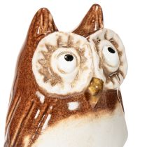 Product Ceramic owl stake decorative figure for plants 26cm 2pcs