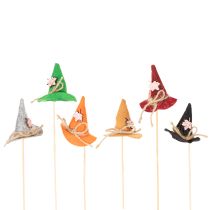 Product Decorative felt witch's hat picks for autumnal table decorations, 28cm, 12 pieces