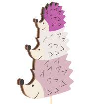 Product Decorative Garden Stakes - Colorful Hedgehog Family - 34cm, 12 Pieces