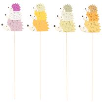 Product Decorative Garden Stakes - Colorful Hedgehog Family - 34cm, 12 Pieces