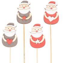 Product Decorative Santa Claus stakes for floral arrangements and potted plants, 31cm, 12 pieces