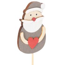 Product Decorative Santa Claus stakes for floral arrangements and potted plants, 31cm, 12 pieces