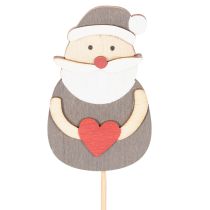 Product Decorative Santa Claus stakes for floral arrangements and potted plants, 31cm, 12 pieces