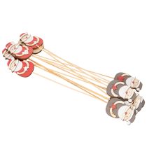 Product Decorative Santa Claus stakes for floral arrangements and potted plants, 31cm, 12 pieces