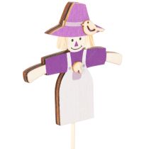 Product Wooden Scarecrow Decorations, Assorted Colors, 30cm, 12 Pieces