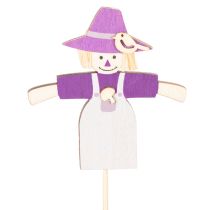 Product Wooden Scarecrow Decorations, Assorted Colors, 30cm, 12 Pieces