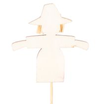 Product Wooden Scarecrow Decorations, Assorted Colors, 30cm, 12 Pieces