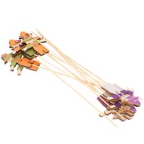 Product Wooden Scarecrow Decorations, Assorted Colors, 30cm, 12 Pieces