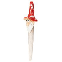 Product Dwarf figurine for sticking, with long beard and mushroom hat, decoration, 17cm, 2 pieces