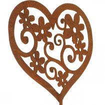 Flower plug heart garden decoration patina Valentine&#39;s Day 10×8.5cm