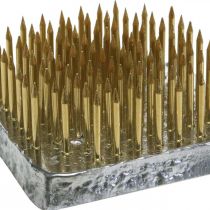 Product Stick hedgehog Kenzan square flower hedgehog brass 40×40mm