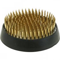 Stick hedgehog Kenzan round flower hedgehog silver brass Ø60mm