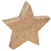 Product Wooden star decoration set for table and windowsill, 5cm, 9 pieces