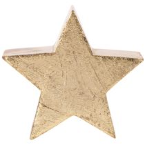 Product Decorative Christmas star stand for table or shelf, 10cm, 3 pieces