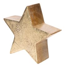 Product Decorative Christmas star stand for table or shelf, 10cm, 3 pieces