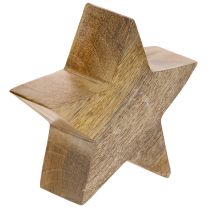 Product Decorative Christmas star stand for table or shelf, 10cm, 3 pieces