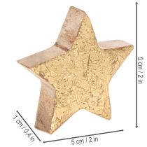 Product Shiny decorative stars for table decoration, 5cm, 9 pieces