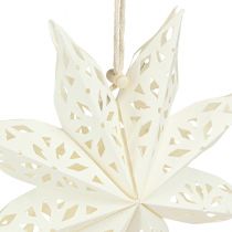 Product Star Snowflake Decorative Hangers White Paper Ø20cm Set of 6