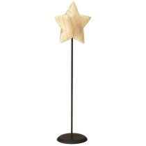 Product Wooden Star Centrepiece Christmas Natural Wood H42cm