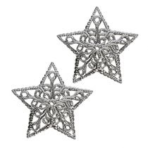 Product Metal star silver 6cm 20pcs