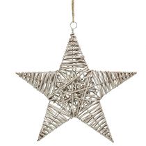 Product Star to hang light brown 35cm 1p