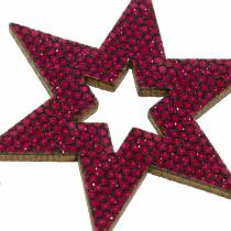 Product Scatter decoration star purple 3-5cm 48 pcs