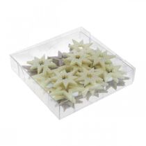 Product Decorative Stars for Crafting Yellow, Brown Foam Rubber 4cm 36 Pcs