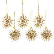 Product Paper stars with jute twine for festive decoration