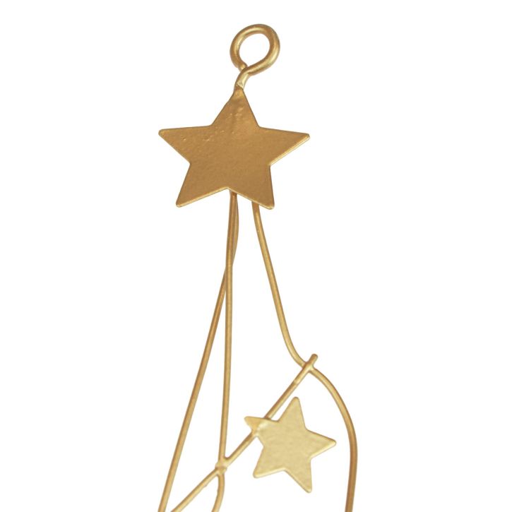 Product Star decoration decoration hanger Christmas metal gold 85cm