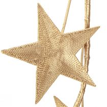 Product Star garland for Christmas metal gold L180cm