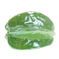 Product Star Fruit Carambola Ceramic Decoration 10cm Green 3-Piece Set