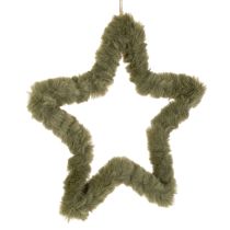 Product Hanging star, faux fur, for doors and windows, 30cm, 3 pieces