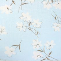 Decorative fabric flowers blue 30cm x 3m
