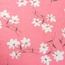Decorative fabric flowers pink 30cm x 3m