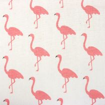 Decorative fabric flamingo white-pink 30cm x 3m