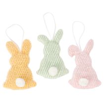 Product Easter bunny for hanging, a cute spring decoration for indoors, 13cm, 3 pieces