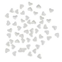 Hearts to scatter white 1.3cm 500p