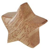 Product Scatter decoration wood mini stars Advent decoration mango wood 3cm 9 pcs